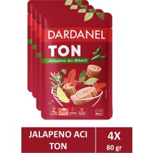 Dardanel Ayçiçek Yağlı Jalepeno Biberli Ton Balığı Poşet 80 gr x 4 Adet