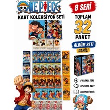 Cantex Tech One Piece Oyun Kartı 8 Seri 32 Paket Bir Arada Albüm Dahil