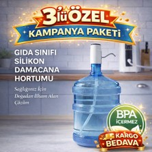 Dyzer Gıda Uyumlu Silikon Hortum - Şarjlı Damacana Su Pompasına Uygun -Bpa Içermez - 3lü Avantaj Paketi - 55CM - 6x8 (Iç Çap: 6 Mm) (Dış Çap: 8 Mm)