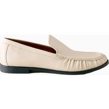 Anthropologie Vagabond Brandi Deri Büzgülü Burun Kadın Loafer