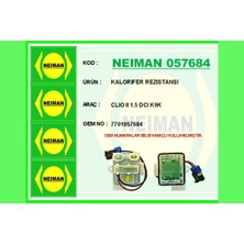 Bescher Dpmix-Hb Kalorifer Rezistansi Clio Ii 1.5 Dci K9K