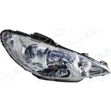 GVA Dpmix-Hb Far Sinyal Sağ Şeffaf P206 03-10 Elektrikli H7 H7