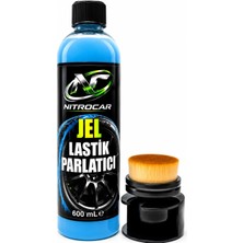 Nitro Car Lastik Parlatıcı Jel 600 ml + Hazneli Lastik Fırçası