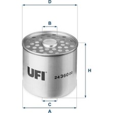 Ufi Dpmix-Hb Yakit Filtresi Trafic 2.5 89-99-Master I 2.5d 89-98-Boxer 2.5td 94-02 Levend 60 03-13-Jumper 1.9-2.5