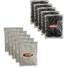 Ekoset Kilitli Etiket Ipi Siyah ve Beyaz 10'lu Paket 10 Bin Adet