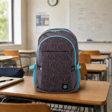 Biggdesign Moods Up Relaxed Su Geçirmez Kumaşlı 15.6 inç Laptop Uyumlu Okul Sırt Çantası Siyah