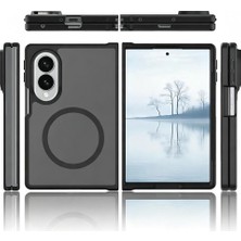 AktarMobile Galaxy Z Fold 8 uyumlu MagSafe Kılıf Darbe Emici Premium Mat Şeffaf Tasarım Kapak