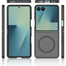 AktarMobile Galaxy Z Flip 8 uyumlu MagSafe Kılıf Darbe Emici Premium Mat Şeffaf Tasarım Kapak