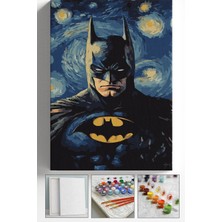 Corvo Sayılarla Boyama Seti Numaralı Tuval Fırça Boya Askı Aparatı Dahil Set 40X50 cm - Batman