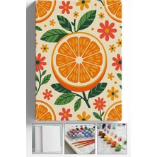 Corvo Sayılarla Boyama Seti Numaralı Tuval Fırça Boya Askı Aparatı Dahil Set 40X50 cm - Bohem Portakal