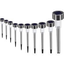 İlk El Grup Ieg™ Metal Gövdeli Solar Bahçe Lambası 10 Lu Paket