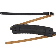 TeknoKapsül Fender® Joe Strummer Vintage Kayış “” Joe Strummer” Imzalı Gitar Askısı - Deri - 6,35 cm Genişlik - Renk: Siyah/leopar