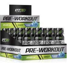 Pt Go Nutrition Pre-Workout Shot 20'li Kutu 60 ml - Yaban Mersini Aromalı