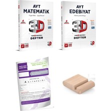 3D Yayınları Ayt Matematik Ayt Edebiyat Video Destekli Defter -Yks 2027 + Telefon Tutucu + Tyt Deneme