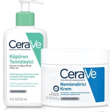 TeknoKapsül Cerave Yüz ve Vücut Bakım Seti, Köpüren Temizleyici 236 ml + Nemlendirici Krem 340 gr