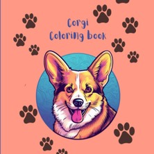 TeknoKapsül Independently Published Corgi Dog Coloring Book, 21 Drawings, 8.5 x 8.5 Inches