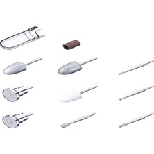 TeknoKapsül Beurer 570.64 Yedek Set Pedikür MP100 Için, 9 Safir ve Keçeden Aksesuar Parçası, Kaplama