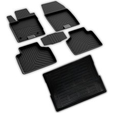 TeknoKapsül Ford Courier ile Uyumlu Ferrous 4d Paspas ve 3D Bagaj Havuzu 2014 2023