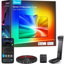 TeknoKapsül Govee Envisual LED 3 Lite Tv Arkası LED Şerit Ambiyans Aydınlatma Tv Renk Senkronizasyonu 75-85 Inc Tv'ler ile Uyumludur