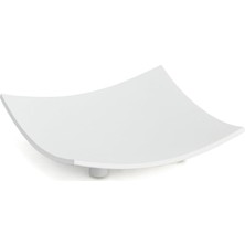 TeknoKapsül System Tezgah Üstü Katı Sabunluk Beyaz Renk 27X115X115 mm