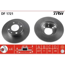 TRW Dpmix-Hb Ön Fren Aynasi M131 1600 227X10.8X4DL