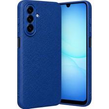 CoverZone  Samsung Galaxy S26 Fe ile Uyumlu Kılıf Deri Görünümlü Thermax Silikon Kılıf Kamera Korumalı Kompakt Tasarım Galaxy S26 Fe Için Deri Görünüm Kapak Lacivert