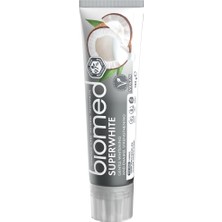Biomed Superwhite Beyazlatıcı Diş Macunu 100 gr Hindistan Cevizi Aromalı Florür İçermez