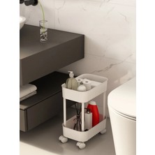 Nergis 2 Katlı Tekerlekli Organizer