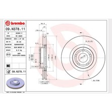 Brembo Dpmix-Hb On Fren Disk Ayna Kuga Iii Dfk 19- Focus Iv 19-