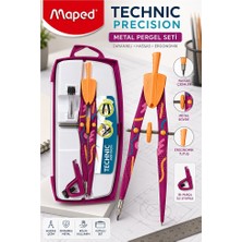Artlantis Metal Pergel Seti 3 Parça 1 Adet Maped Technic 291013 Precision Profesyonel Pergel Çizim Matematik Geometri Mimari