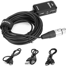 TeknoKapsül Boya BY-BCA70 48V Phantom Mobil Xlr Mikrofon Kablo