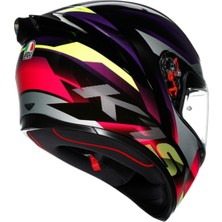 Agv Kask/k1 S Fastlap Black Purple Pınk
