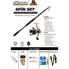 Oslo Master Tele 270CM 14-42GR Okuma Outrax 4000 Spin Olta Seti