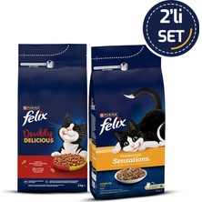 Felix Karışık Lezzetler Yetişkin Kedi Maması 2 kg 2li Set