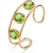 La Nuit London Jewels Döner Taşlı Cuff Bileklik