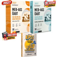 Pegem Akademi Yayıncılık 2027 Meb Ags Öabt Fen Bilimleri Öğretmenliği Video Ders Hediyeli Konu Anlatımlı 4 Kitap-Soru Bankası