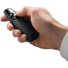 TeknoKapsül Gaman Kablosuz Sunucu Lazer Powerpoint Sunum Cihazı USB Alıcılı Slayt Değiştirici Denetleyici+Pil Siyah
