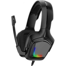 TeknoKapsül Rgb Işıklı Oyuncu Kulaklığı Kulaküstü Onikuma K20 Rgb 3.5mm Siyah