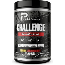 Pt Go Nutrition Challenge Pre-Workout 450 gr 30 Servis - Limon Çilek Aromalı
