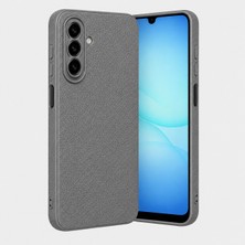 CoverZone  Samsung Galaxy S26 Fe ile Uyumlu Kılıf Deri Görünümlü Thermax Silikon Kılıf Kamera Korumalı Kompakt Tasarım Galaxy S26 Fe Için Deri Görünüm Kapak Gri