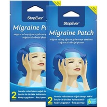 TeknoKapsül Stopever Migren Patch – Soğutucu Hidrojel Plaster, 2'li Paket | Migren & Baş Ağrısı Için 6 Saat Etkili | Içermez | (2x2)