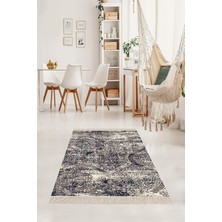 TeknoKapsül Pelangi Osmanlı Motiflerkaymaz Taban Halı, Antrasit 180 x 280