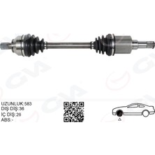 GVA Dpmix-Hb Aks Komple Ön Sol Ford Focus-C Max 04- 1.6 Zetec Benzin Otomatik