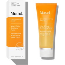 TeknoKapsül Murad Vita-C Triple Exfoliating Facial-Altın-C Vitamini Içeren Cilt Yenileyici Profesyonel Ev Peelingi
