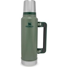 TeknoKapsül Stanley Classic Legendary Vakumlu Çelik Termos, 1.4 Litre, Yeşil (Hammertone Green)