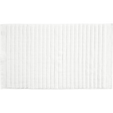 TeknoKapsül Zone Denmark Inu Banyo Paspası, 80 x 50 Cm, Banyo Halısı, %100 Pamuk, Yıkanabilir, Beyaz