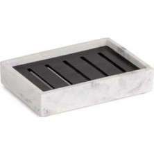 TeknoKapsül System Katı Sabunluk Mermer Desenli/siyah Renk 26X80X115 mm