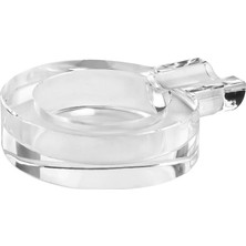 TeknoKapsül System Cyrstal Ashtray Transparent Gümüş Tek Ebat BA2060 057 C1