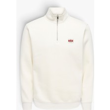 Only & Sons Onsdawson Reg Ls Half Zıp Hıgh Neck Vd Erkek Beyaz  - 22039036