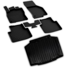 TeknoKapsül Ferrous Autoaccessories Skoda Kamiq ile Uyumlu 4d Paspas ve 3D Bagaj Havuzu 2020 ve Üstü